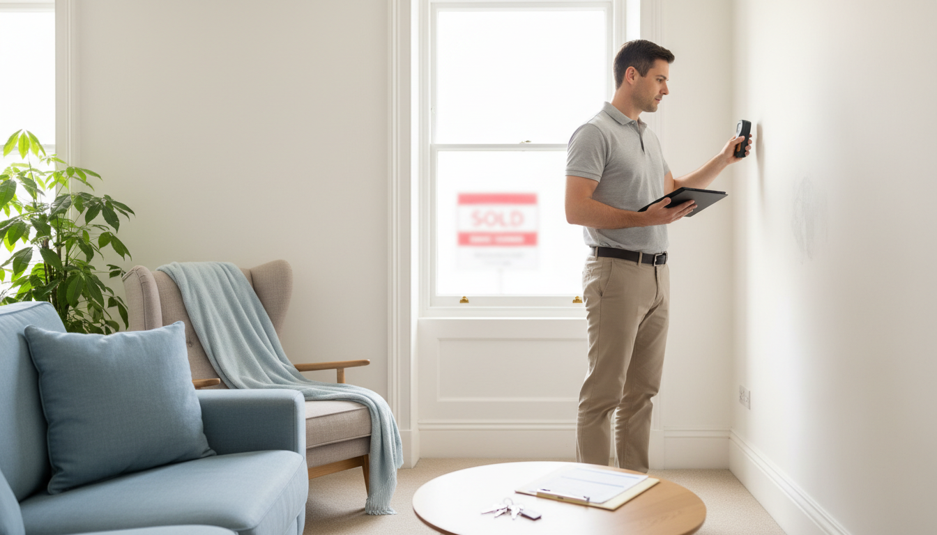 Damp survey for mortgage report